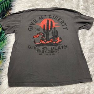 Chaos brand give me liberty men’s t shirt